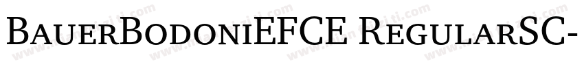 BauerBodoniEFCE RegularSC字体转换